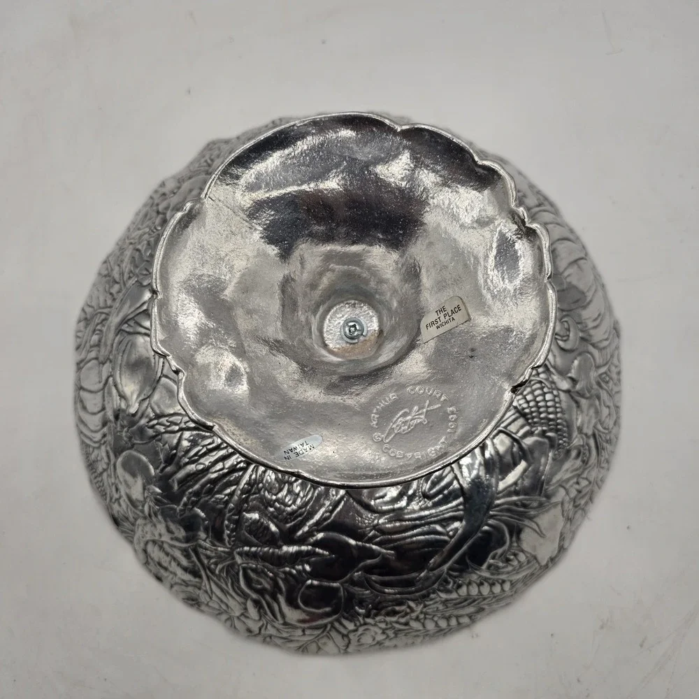 Vintage Authur Court‎ Large Pedestal Bowl 11 3/8